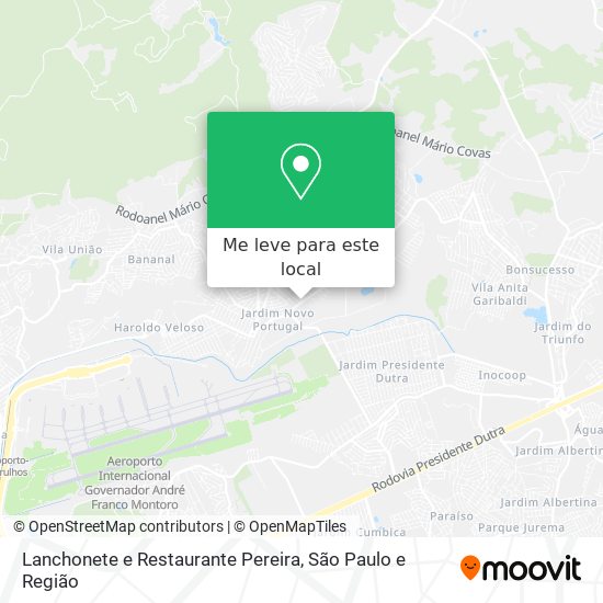 Lanchonete e Restaurante Pereira mapa