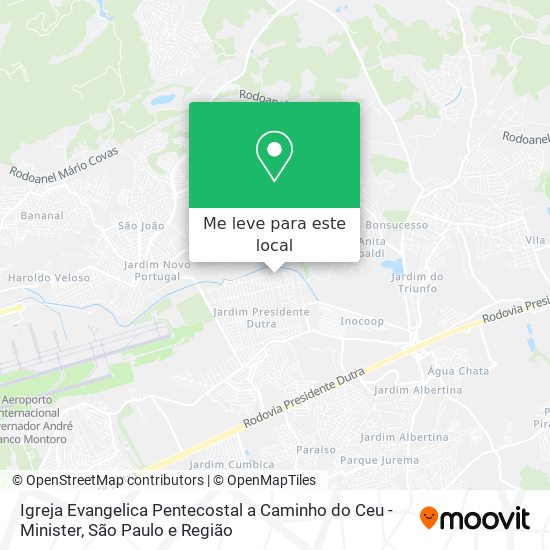 Igreja Evangelica Pentecostal a Caminho do Ceu - Minister mapa