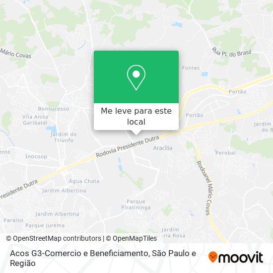 Acos G3-Comercio e Beneficiamento mapa