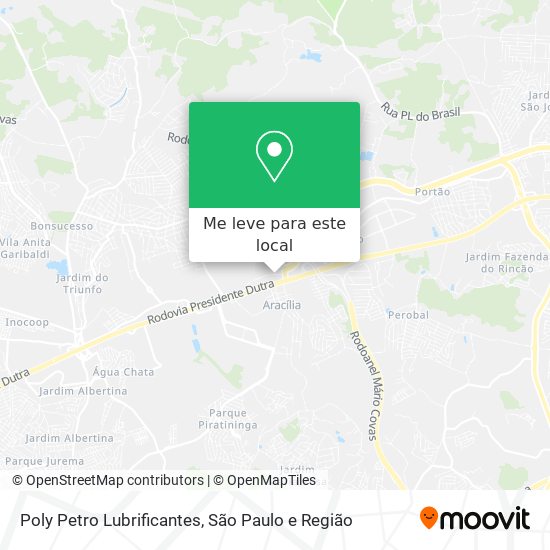 Poly Petro Lubrificantes mapa