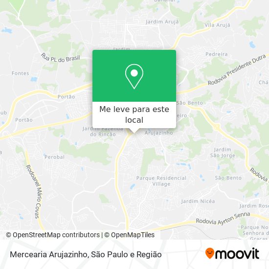 Mercearia Arujazinho mapa