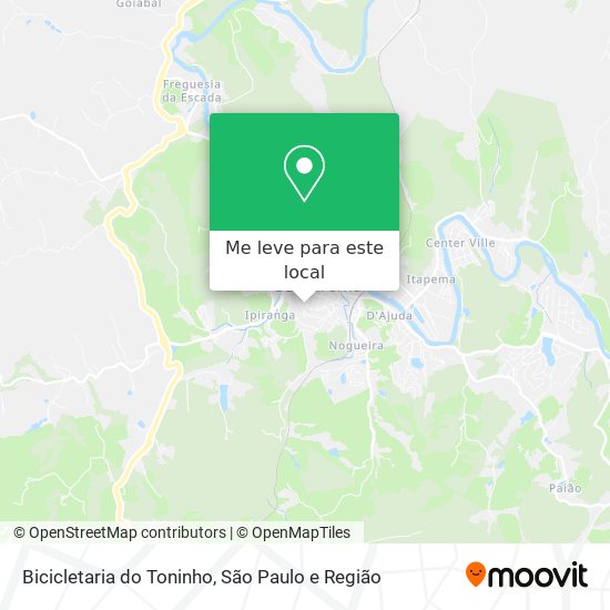 Bicicletaria do Toninho mapa