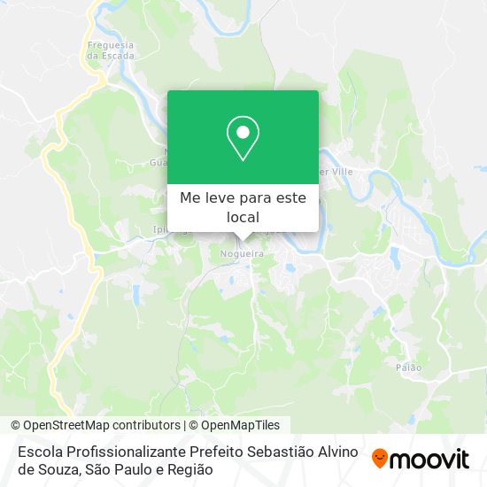 Escola Profissionalizante Prefeito Sebastião Alvino de Souza mapa