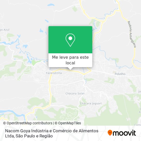 Nacom Goya Indústria e Comércio de Alimentos Ltda mapa