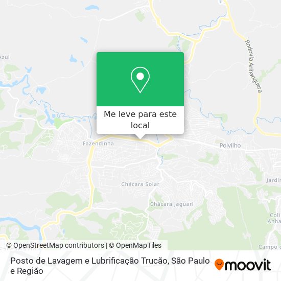 Posto de Lavagem e Lubrificação Trucão mapa