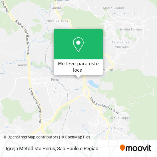 Igreja Metodista Perus mapa