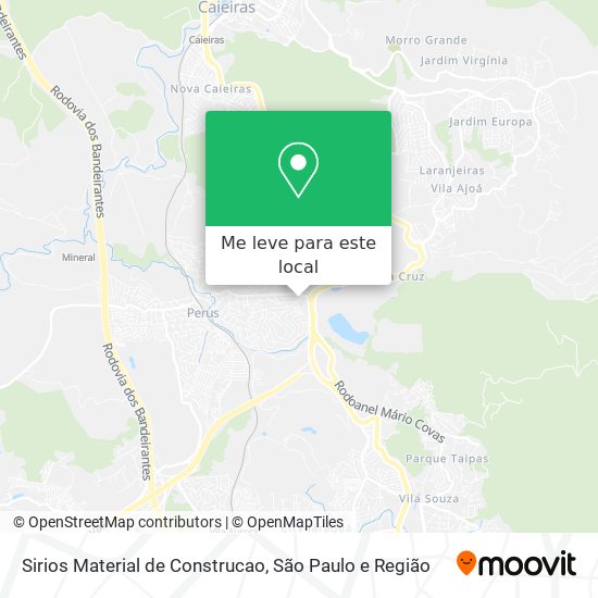 Sirios Material de Construcao mapa