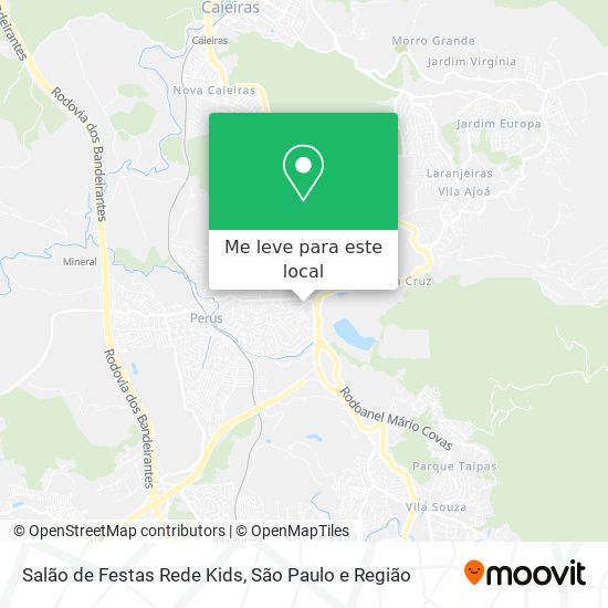 Salão de Festas Rede Kids mapa