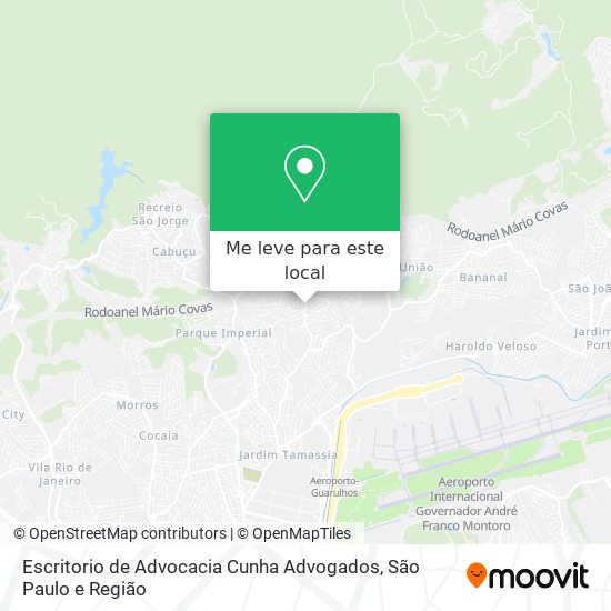 Escritorio de Advocacia Cunha Advogados mapa
