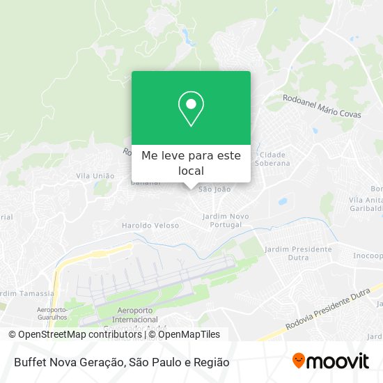 Buffet Nova Geração mapa