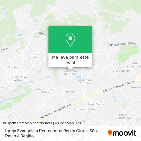 Igreja Evangelica Pentecostal Rei da Gloria mapa