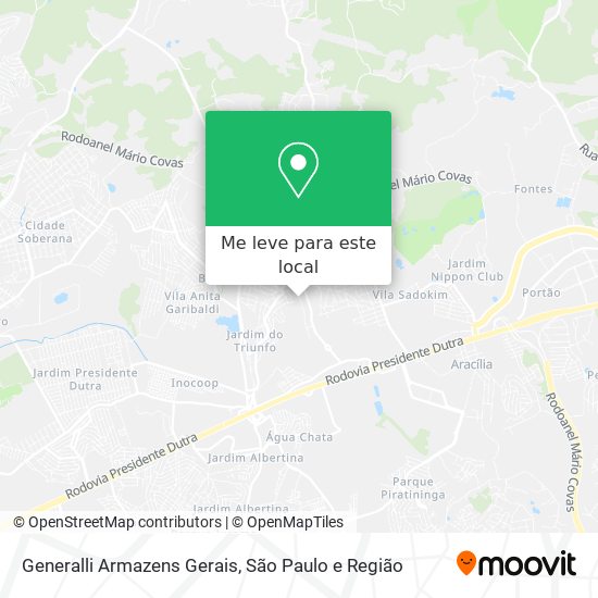 Generalli Armazens Gerais mapa