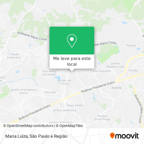 Maria Luiza mapa