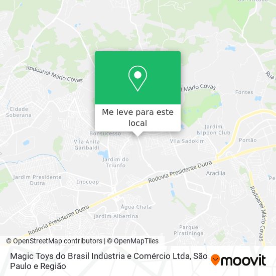 Magic Toys do Brasil Indústria e Comércio Ltda mapa
