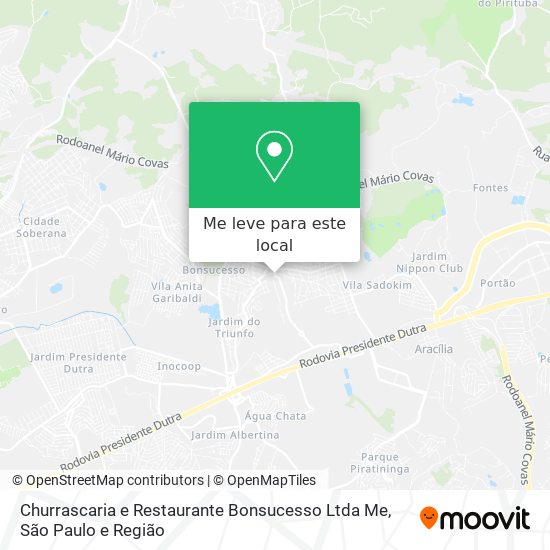 Churrascaria e Restaurante Bonsucesso Ltda Me mapa