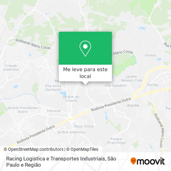 Racing Logistica e Transportes Industriais mapa