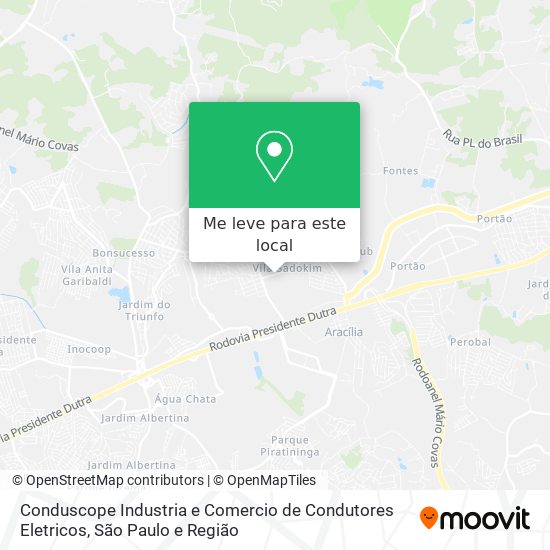 Conduscope Industria e Comercio de Condutores Eletricos mapa