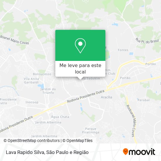 Lava Rapido Silva mapa