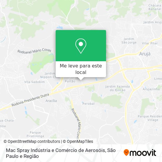 Mac Spray Indústria e Comércio de Aerosóis mapa