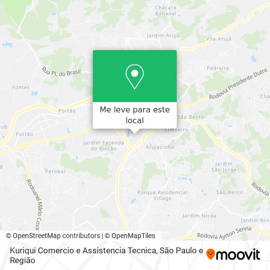 Kuriqui Comercio e Assistencia Tecnica mapa