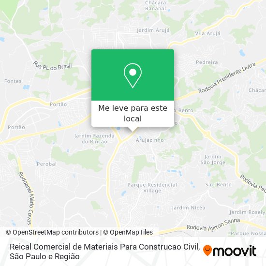 Reical Comercial de Materiais Para Construcao Civil mapa