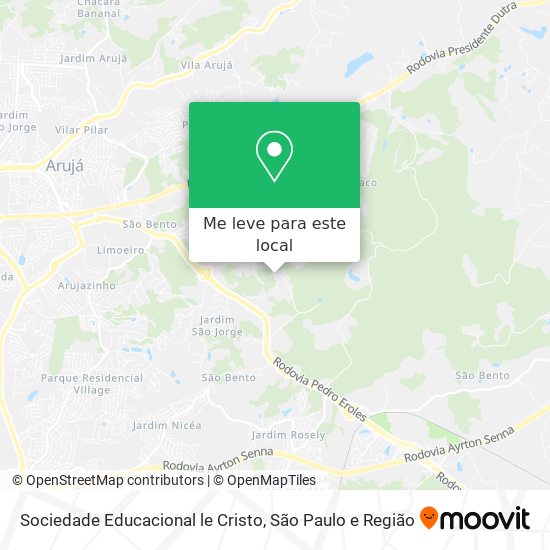 Sociedade Educacional le Cristo mapa