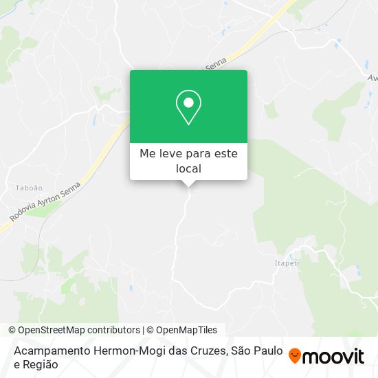 Acampamento Hermon-Mogi das Cruzes mapa