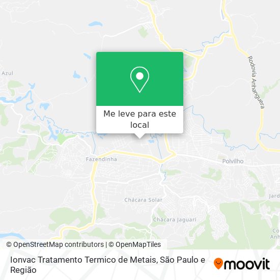 Ionvac Tratamento Termico de Metais mapa