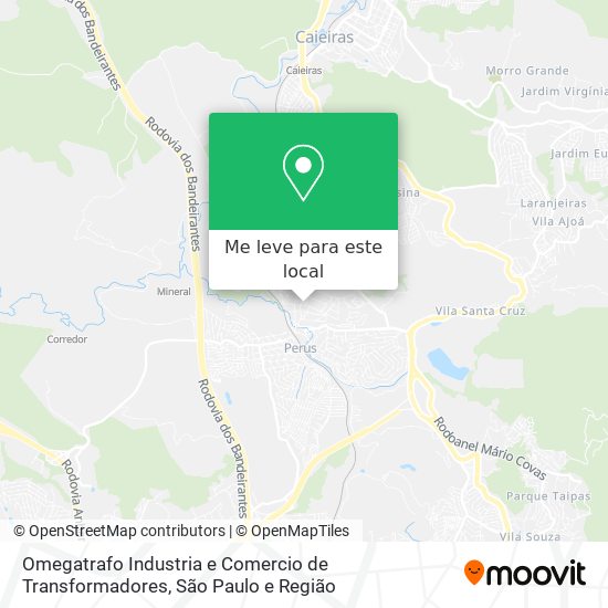 Omegatrafo Industria e Comercio de Transformadores mapa