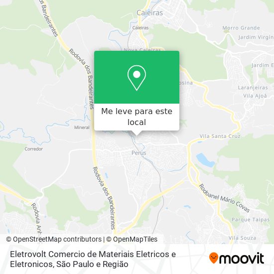 Eletrovolt Comercio de Materiais Eletricos e Eletronicos mapa