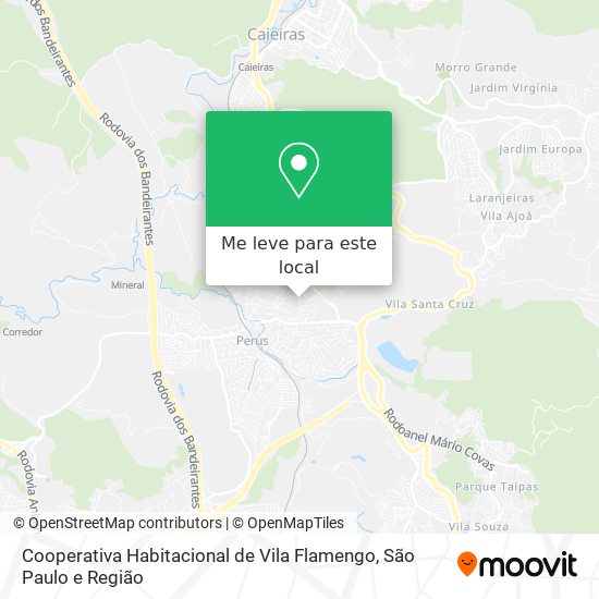 Cooperativa Habitacional de Vila Flamengo mapa