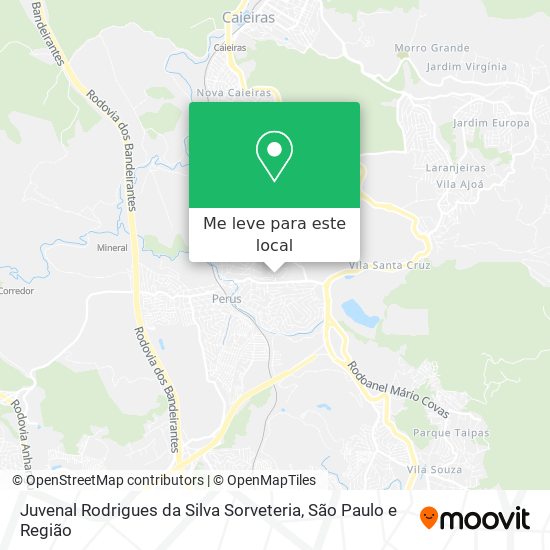 Juvenal Rodrigues da Silva Sorveteria mapa