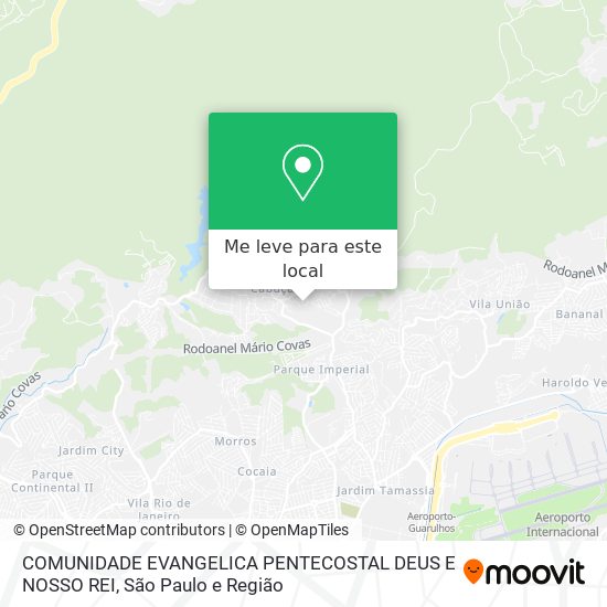 COMUNIDADE EVANGELICA PENTECOSTAL DEUS E NOSSO REI mapa