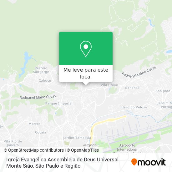 Igreja Evangélica Assembléia de Deus Universal Monte Sião mapa