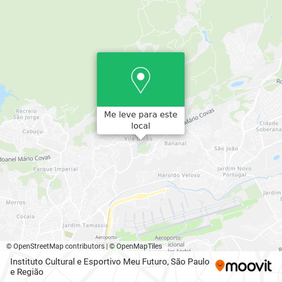 Instituto Cultural e Esportivo Meu Futuro mapa