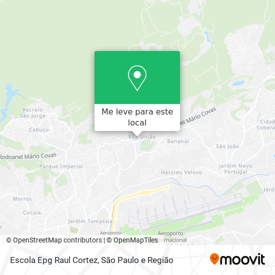 Escola Epg Raul Cortez mapa