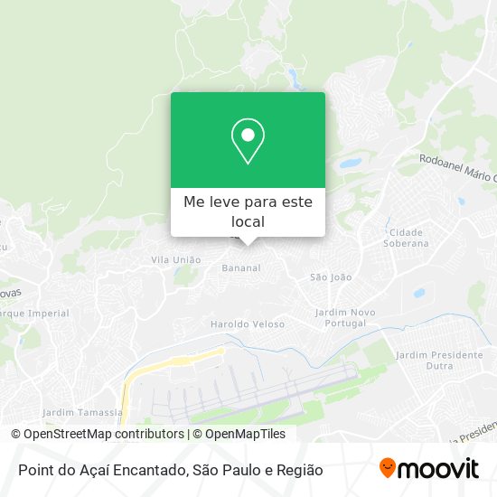Point do Açaí Encantado mapa