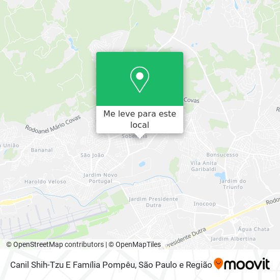Canil Shih-Tzu E Família Pompêu mapa