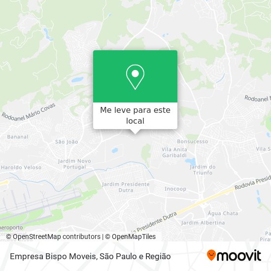 Empresa Bispo Moveis mapa