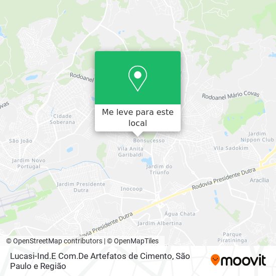 Lucasi-Ind.E Com.De Artefatos de Cimento mapa