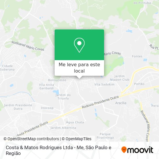 Costa & Matos Rodrigues Ltda - Me mapa