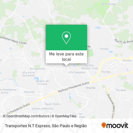 Transportes N.T Express mapa