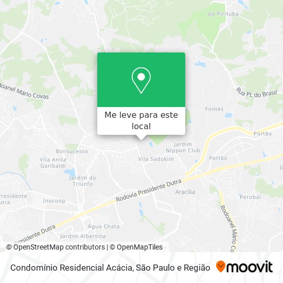 Condomínio Residencial Acácia mapa