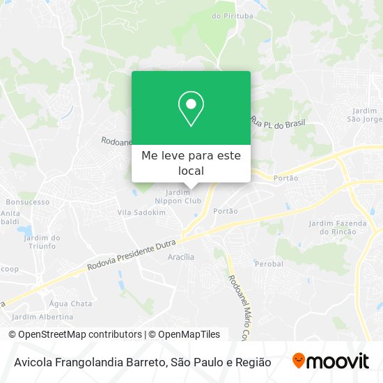 Avicola Frangolandia Barreto mapa