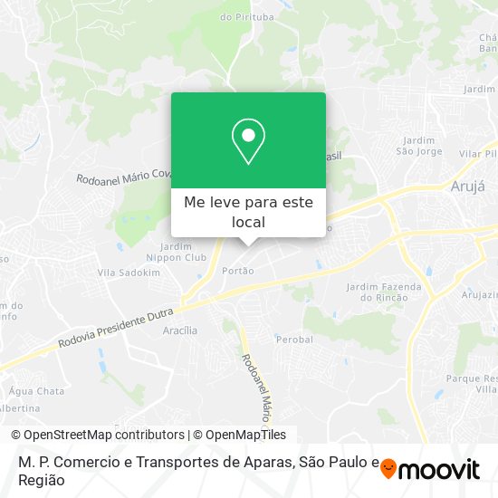 M. P. Comercio e Transportes de Aparas mapa