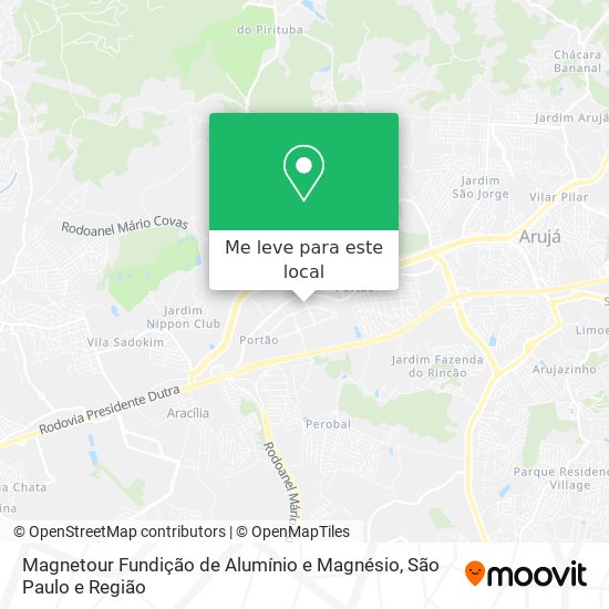 Magnetour Fundição de Alumínio e Magnésio mapa