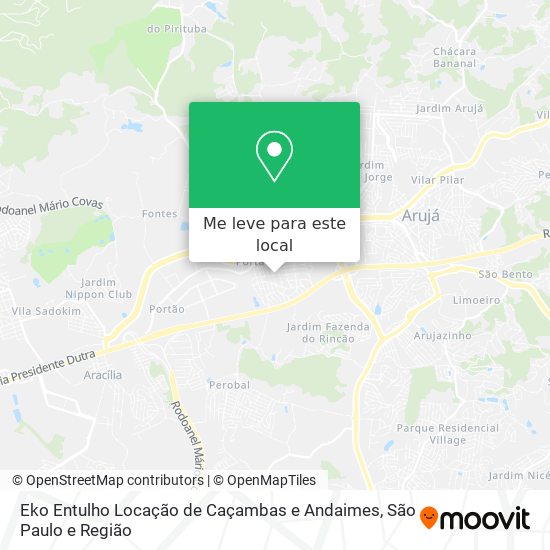 Eko Entulho Locação de Caçambas e Andaimes mapa