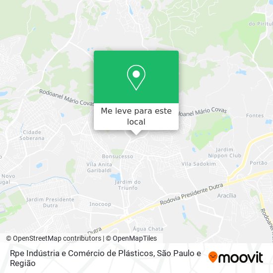 Rpe Indústria e Comércio de Plásticos mapa