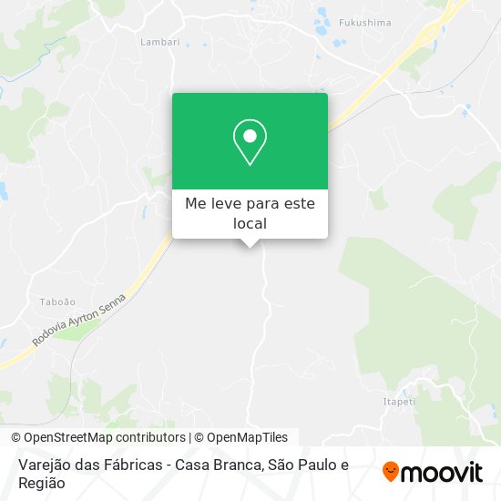 Varejão das Fábricas - Casa Branca mapa
