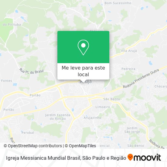 Igreja Messianica Mundial Brasil mapa